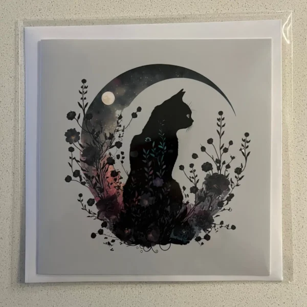 Carte Chat perché sur la Lune