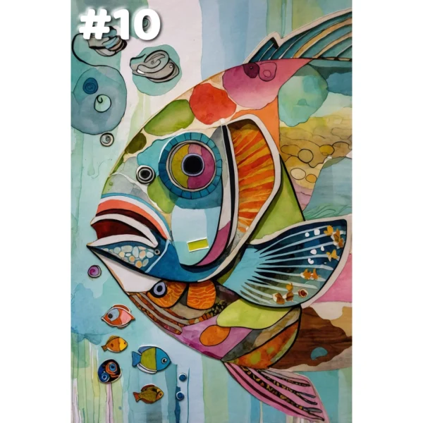 Poissons Cubistes #10