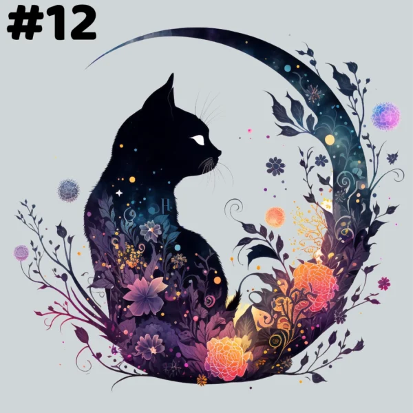 Carte Chat perché sur la Lune #12