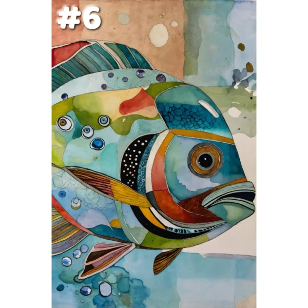 Poissons Cubistes #6