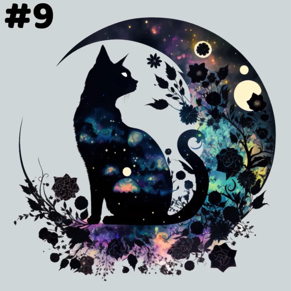 Carte Chat perché sur la Lune #9