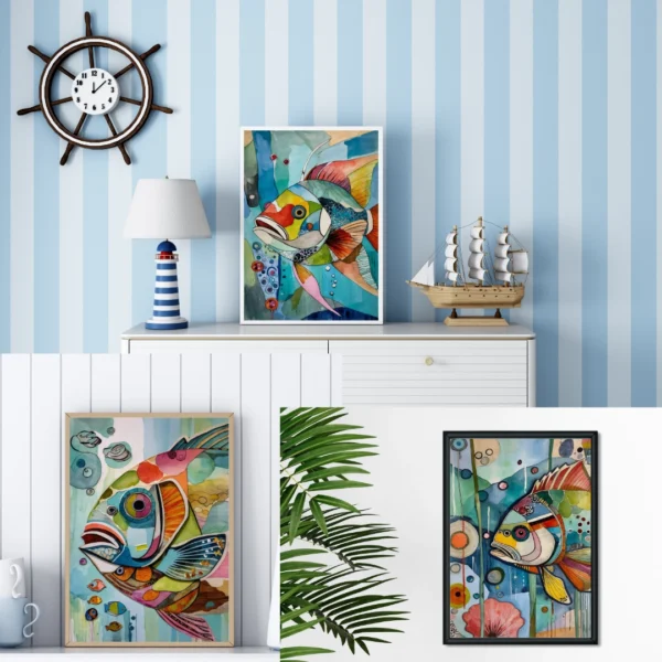 Poissons Cubistes - Posters (12 options)