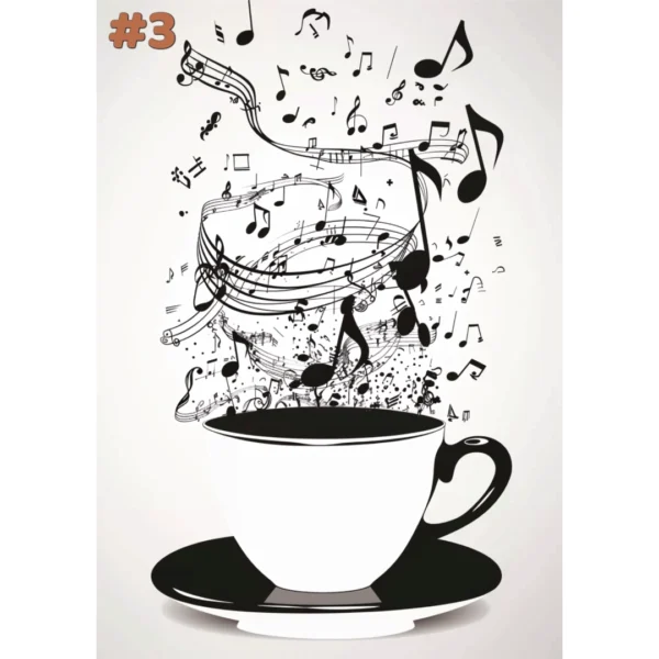 Tasse de thé musicale - Cartes de correspondance (2 options) – Image 7