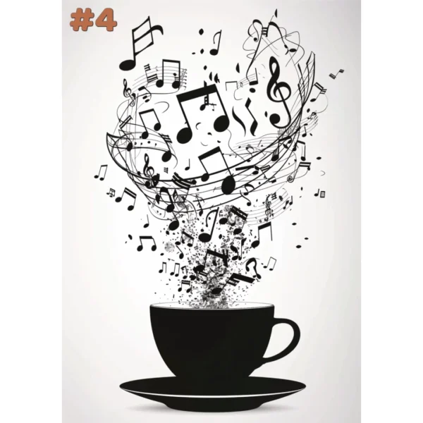 Tasse de thé musicale - Posters (8 options) – Image 5