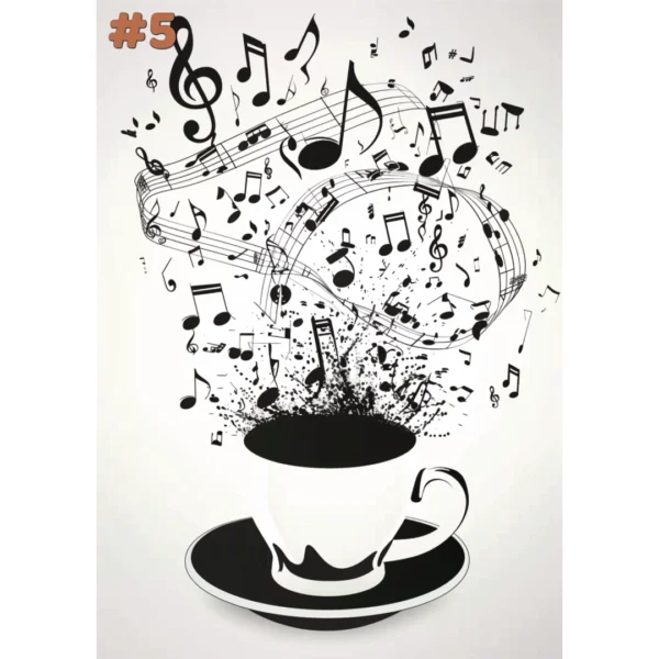 Tasse de thé musicale - Posters (8 options) – Image 6