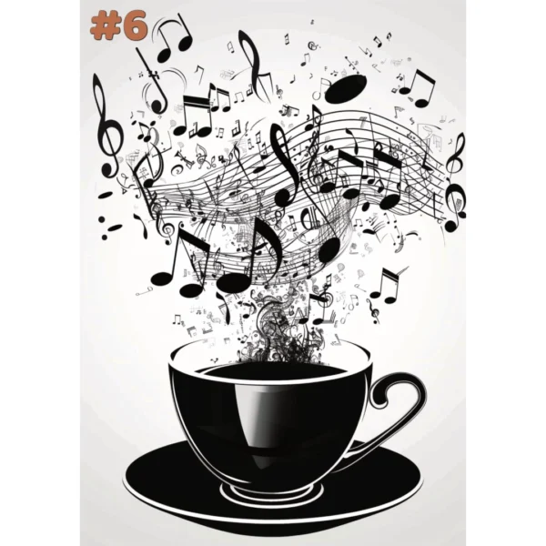 Tasse de thé musicale - Cartes de Voeux (8 options) – Image 9