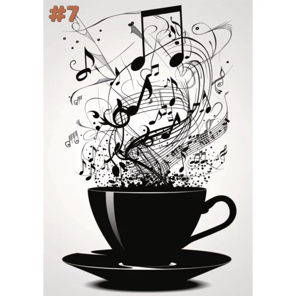 Tasse de thé musicale - Cartes de correspondance (2 options) – Image 11